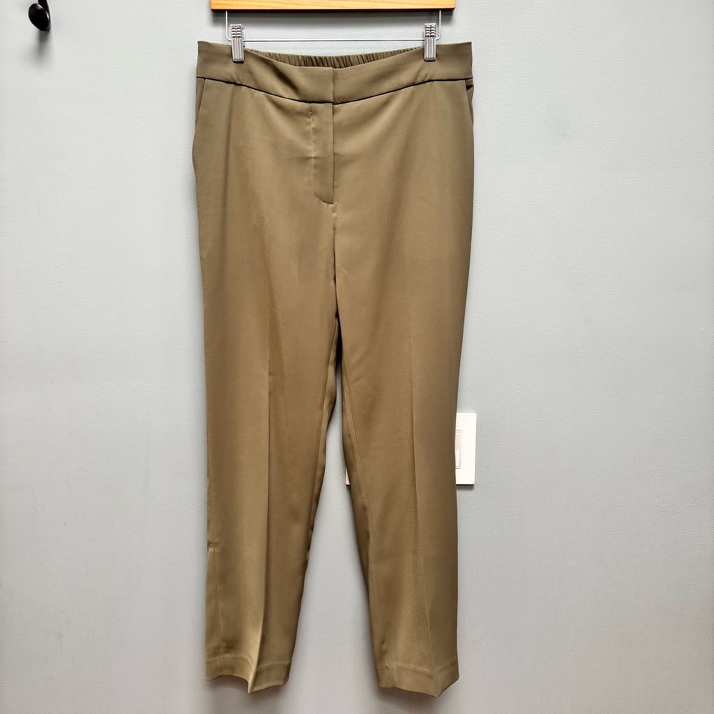 Quince Stretch Crepe Ankle Pants in Olive 10 - Picture 6 of 11